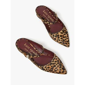 kate spade leopard haircalf meg mules